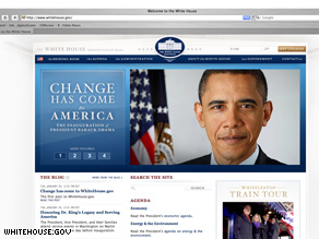 The White House Web site became the Obama administration’s at noon.