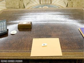 Bush followed presidential tradition, leaving a note for his successor.