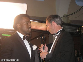 AC360°'s Gary Tuchman interviews Kanye West at the inaugural Youth Ball on Tuesday night in Washington, D.C.