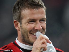Having fun? Is David Beckham considering staying with AC Milan?