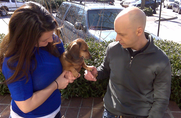 Eric Lanford and Rusty the Dog