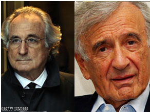 Elie Wiesel lost his personal savings Bernard Madoff's alleged Ponzi scheme.