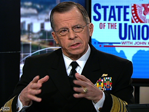  Mullen appeared on CNN's State of The Union Sunday.