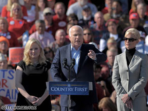 Sen. McCain's daughter, pictured on the left, is speaking out on the impact of her father's latest presidential campaign on her personal life.