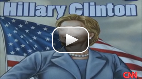 Hillary Clinton featured on the cover of a new comic book