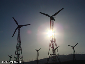 Wind Turbines in Tehachapi, CA.