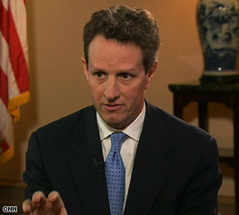 Geithner defends action on bonuses
