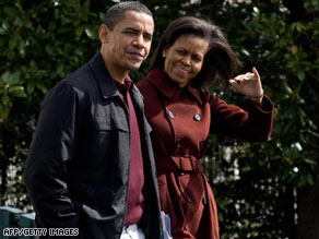 President Obama and first lady Michelle Obama leave for Camp David on Saturday.