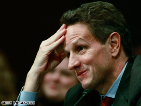 Treasury Secretary Tim Geithner faced a tough room Monday morning.