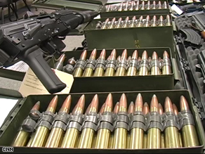 .50 caliber bullets seized by the U.S. feds before they got to Mexico.