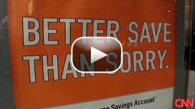  CNN's Alina Cho reports there's a downside to saving money.