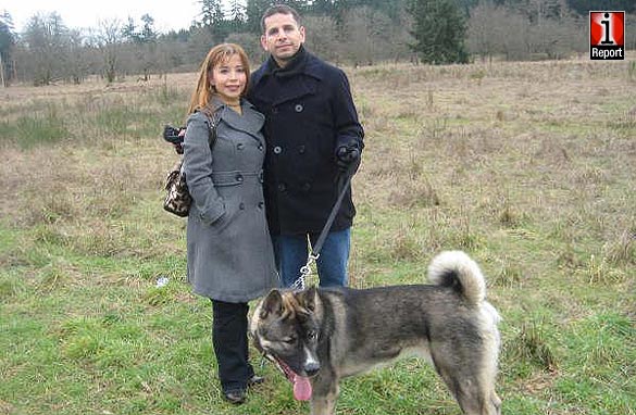 Major Anaya loves spending time with his dog.