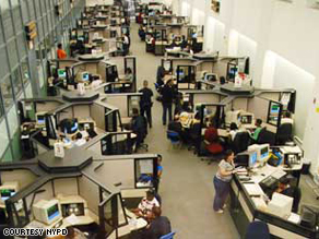An example of a call center for emergency services.