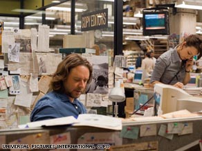 Russell Crowe plays Washington Globe reporter Cal McAffrey.