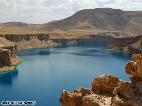 Lake Kara is the largest of the six lakes in Band-e-Amir.