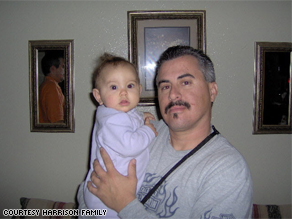 A family photo of Harrison with his niece, Andrea.
