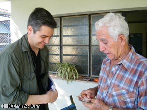 CNN's Jim Acosta meets his father's cousin for the first time in Cuba.
