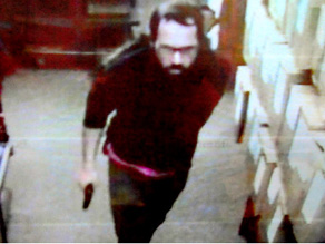 Surveillance video at Wesleyan University bookstore captures gunman who killed student Johanna Justin-Jinich.