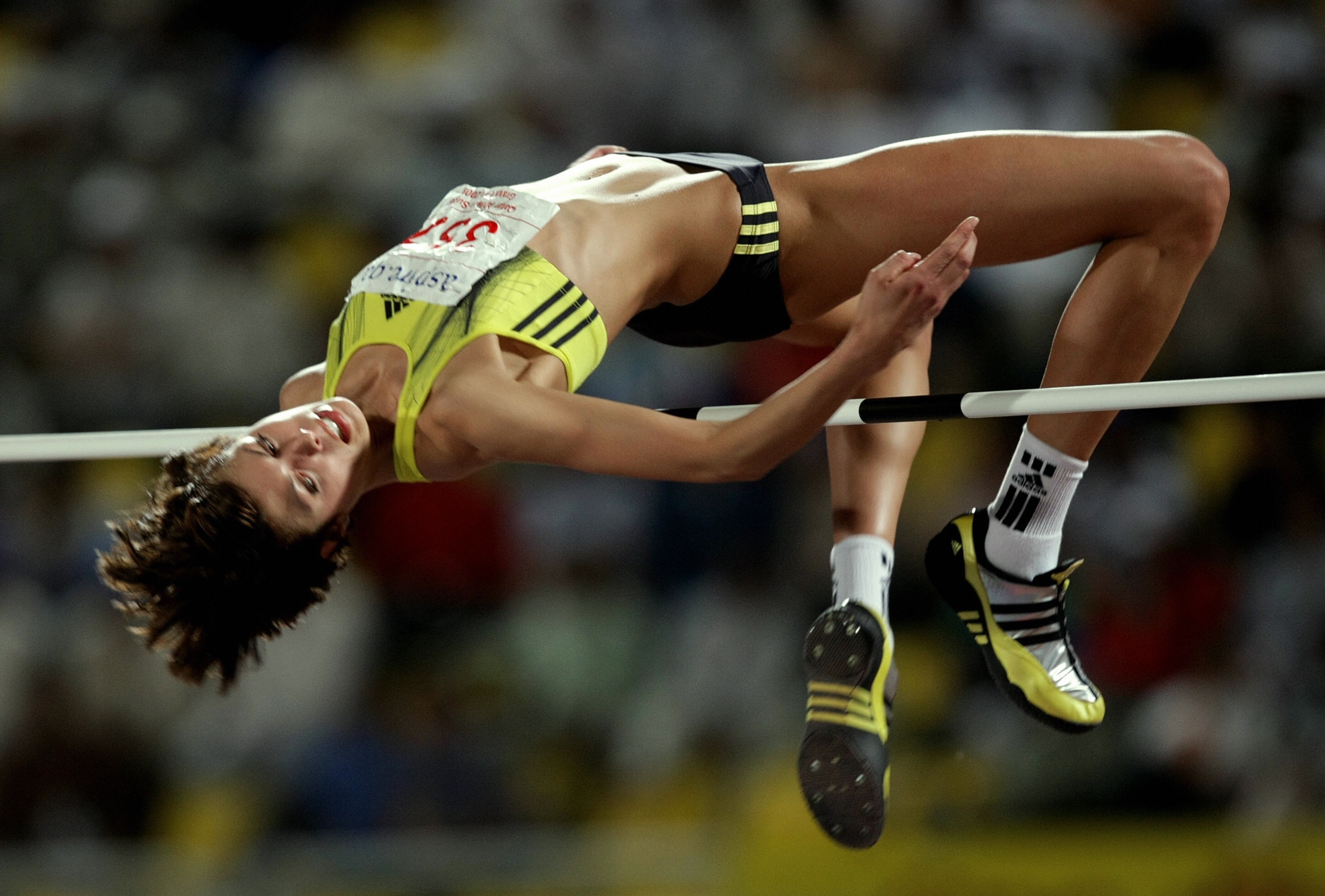 MARWAN NAAMANI/AFP/Getty Images. Blanka Vlasic of Croatia clears 2.05m to win the high jump competition at the Qatar Super Grand Prix in Doha on May 08,2009. Vlasic clinched a new tournament record but she failed to break her own personal best of 2.07m or set a new world record of 2.10m.