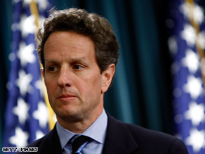 Treasury Secretary Geithner is seeking authority to regulate derivatives.