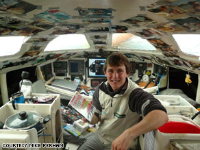 Mike Perham holds the world record for being the youngest person to sail across the Atlantic all alone.