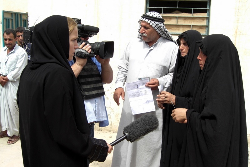 Mohammed Tawfeeq/CNN. CNN's Arwa Damon talks to two Iraqi women who have lost family during sectarian violence.