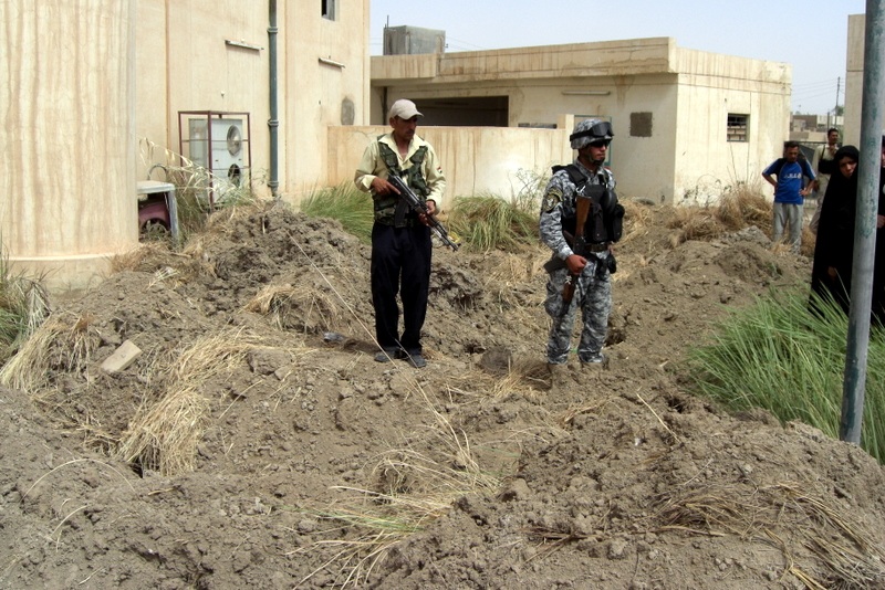 Mohammed Tawfeeq/CNN. The backyard of the mosque in Radhwaniya where Iraqi security forces and awakening council members discover a number of bodies of people who were tortured and killed by Shiite militiamen.