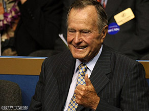 President Bush, what an adventurous guy.