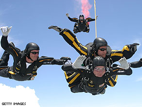 George Bush Skydiving