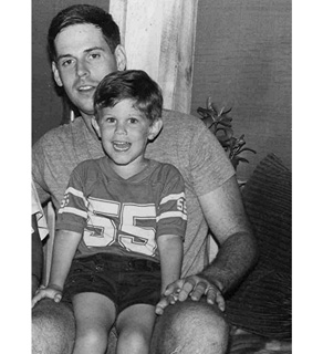 Jack Gray and his father, John Gray, circa 1985.