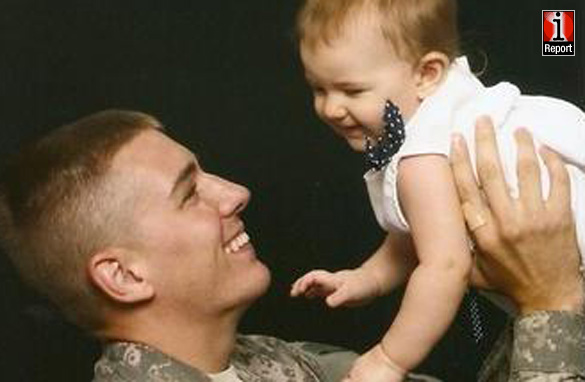 Spc. Dennis Boney and his daughter, Kylee.