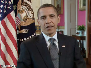 President Obama gives his weekly address.