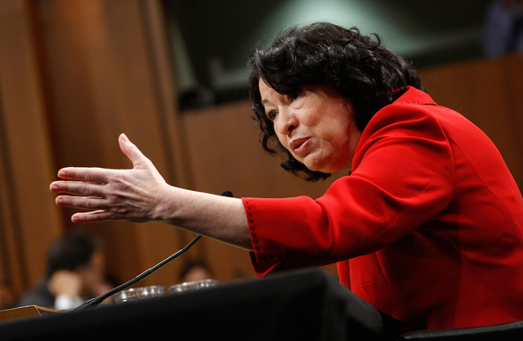 Supreme Court nominee Judge Sonia Sotomayor testifies during the second day of her confirmation hearings on Capitol Hill July 14, 2009 in Washington, DC. (Getty Images)