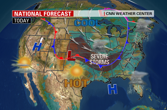 national weather map for today Cnn Newsroom national weather map for today