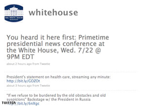 White House Twitter feed.