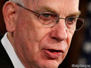 Sen. Robert Bennett (R-UT) speaks during a news conference on the economic stimulus package on Capitol Hill January 29, 2009 in Washington, DC.