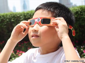 Pius Ye, 7, from Hong Kong, is currently in Shanghai to view the longest total solar eclipse of the 21st century.