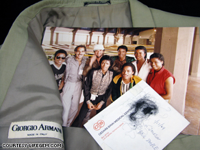 Michael Jackson's hair, and the jacket used to extinguish the fire on his head during the 1984 Pepsi commercial fire.