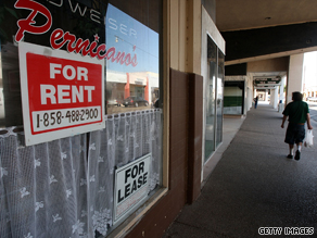 Vacant storefronts are seen on Main Street March 12, 2009 in El Centro, California.