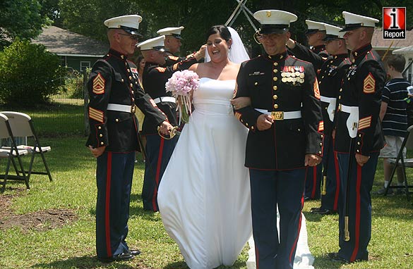 Amber Madore to her husband Gunnery Sgt Richard Madore.