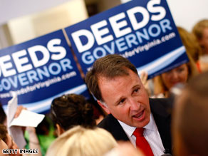Democrat Creigh Deeds isn't the smoothest talker on the campaign trail.'