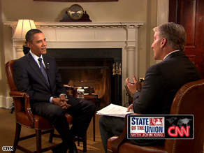 President Obama’s full interview will air on State of the Union this Sunday, starting at 9 am ET.