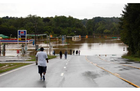 roads flooded