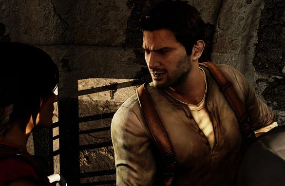 Gamers will get the chance to play Sony's PS3 game 'Uncharted 2' on the big screen at four movie theaters before its official U.S. release. (PHOTO: From Sony)