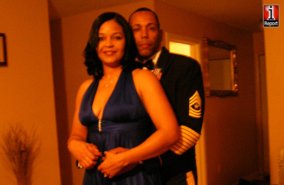Jacqueline Oakley and her husband Sergeant Major Glendon Oakley, U.S. Army.