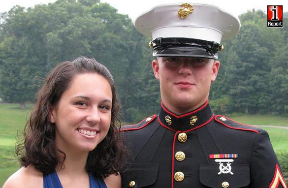 Cassandra Krul to her boyfriend Marine LCpl (Lance Corporal) Anthony Matthew Middendorf.