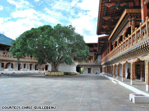 The Palace of Happiness in Bhutan.