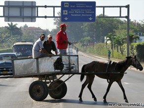 The trade embargo prevents Cubans from buying new goods from around the world.
