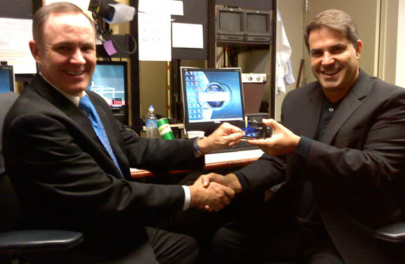 CNN USA's Deputy Managing Editor Jim LeMay with Rick Sanchez