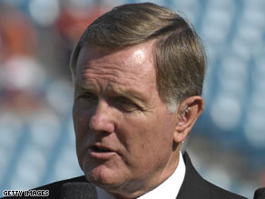 ESPN broadcaster Bob Griese has been suspended for one week for a comment he made about NASCAR driver Juan Pablo Montoya.